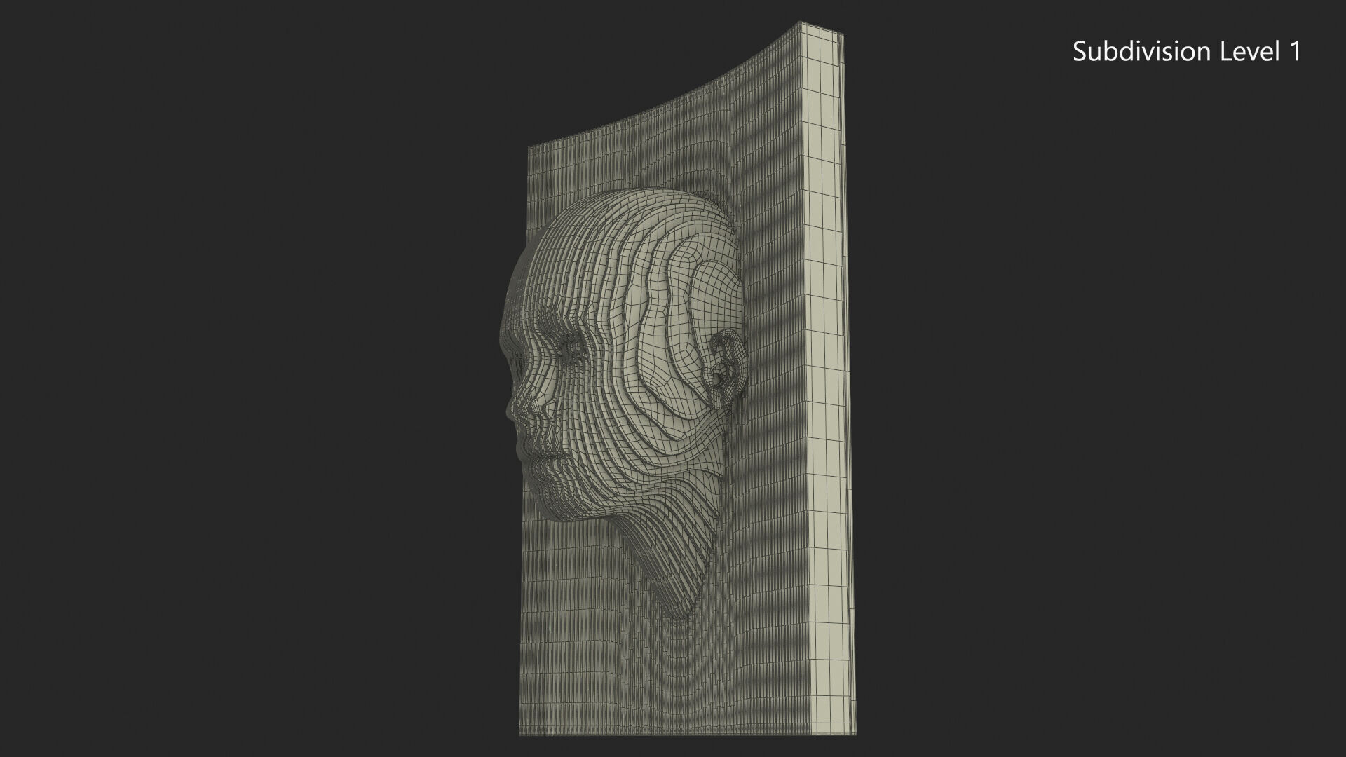 Parametric Wooden Head Set 3D model_27