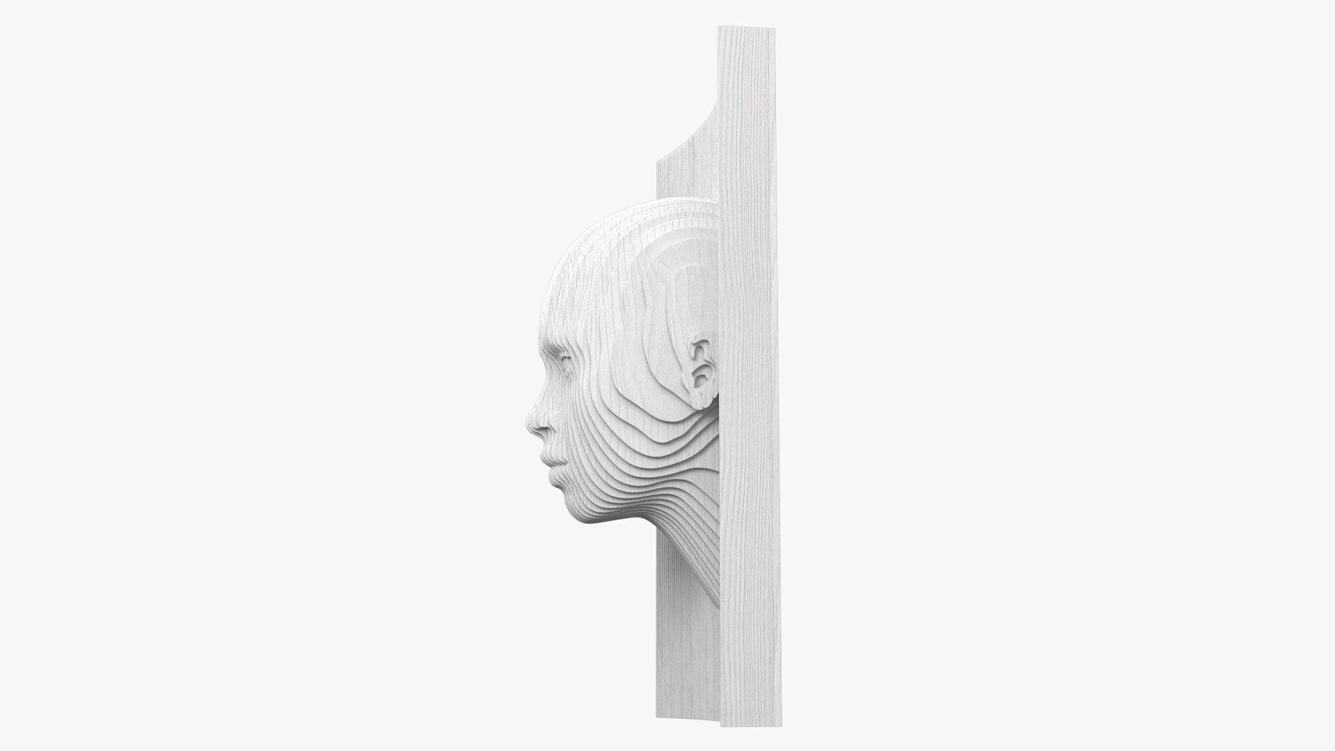 Parametric Wooden Head Set 3D model_16