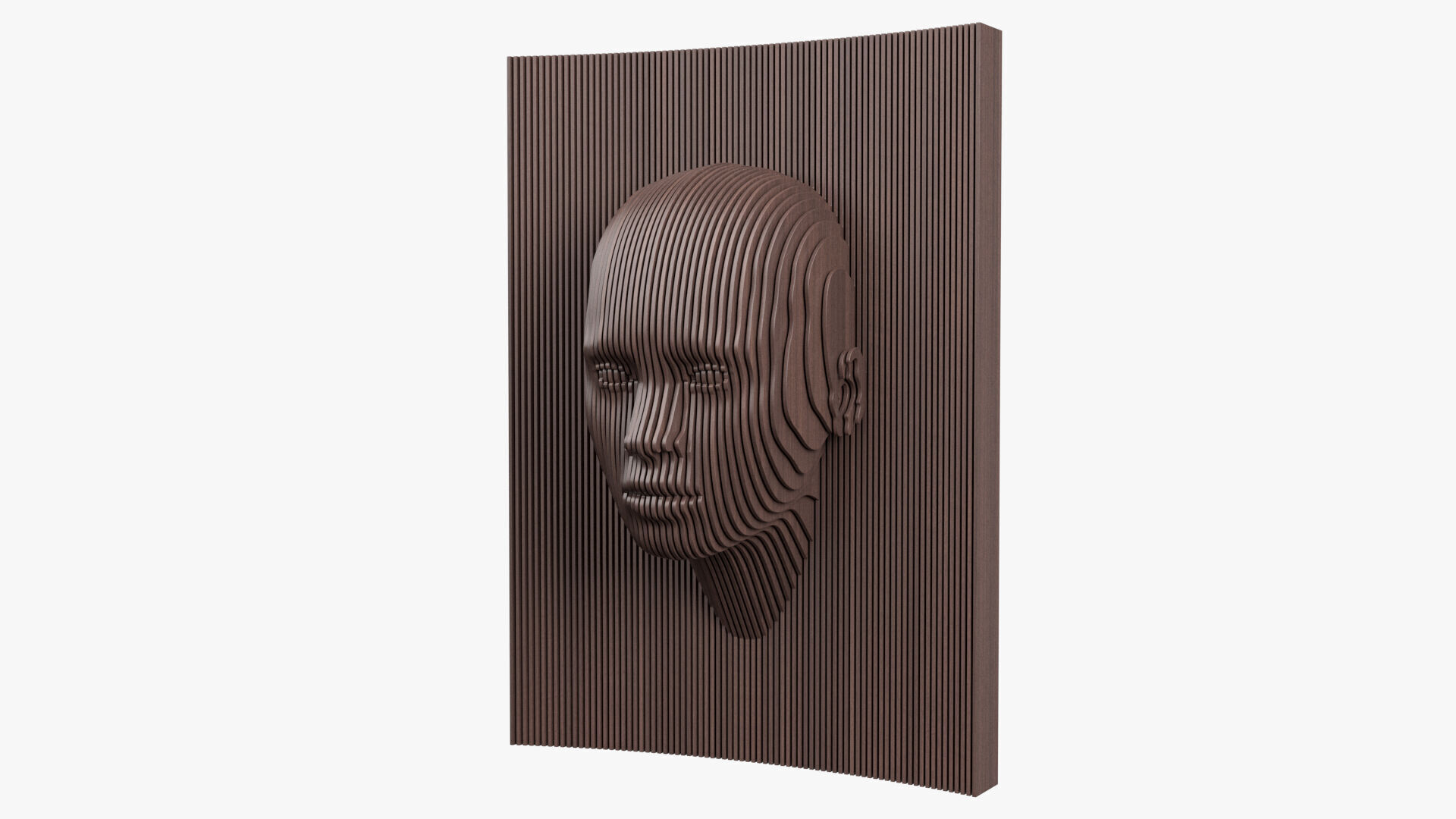 Parametric Wooden Head Set 3D model_12