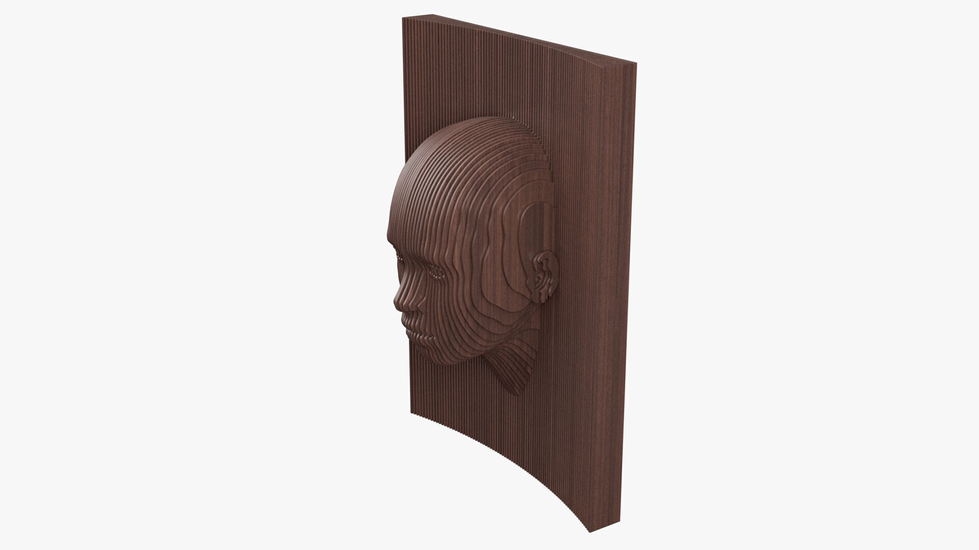 Parametric Wooden Head Set 3D model_11