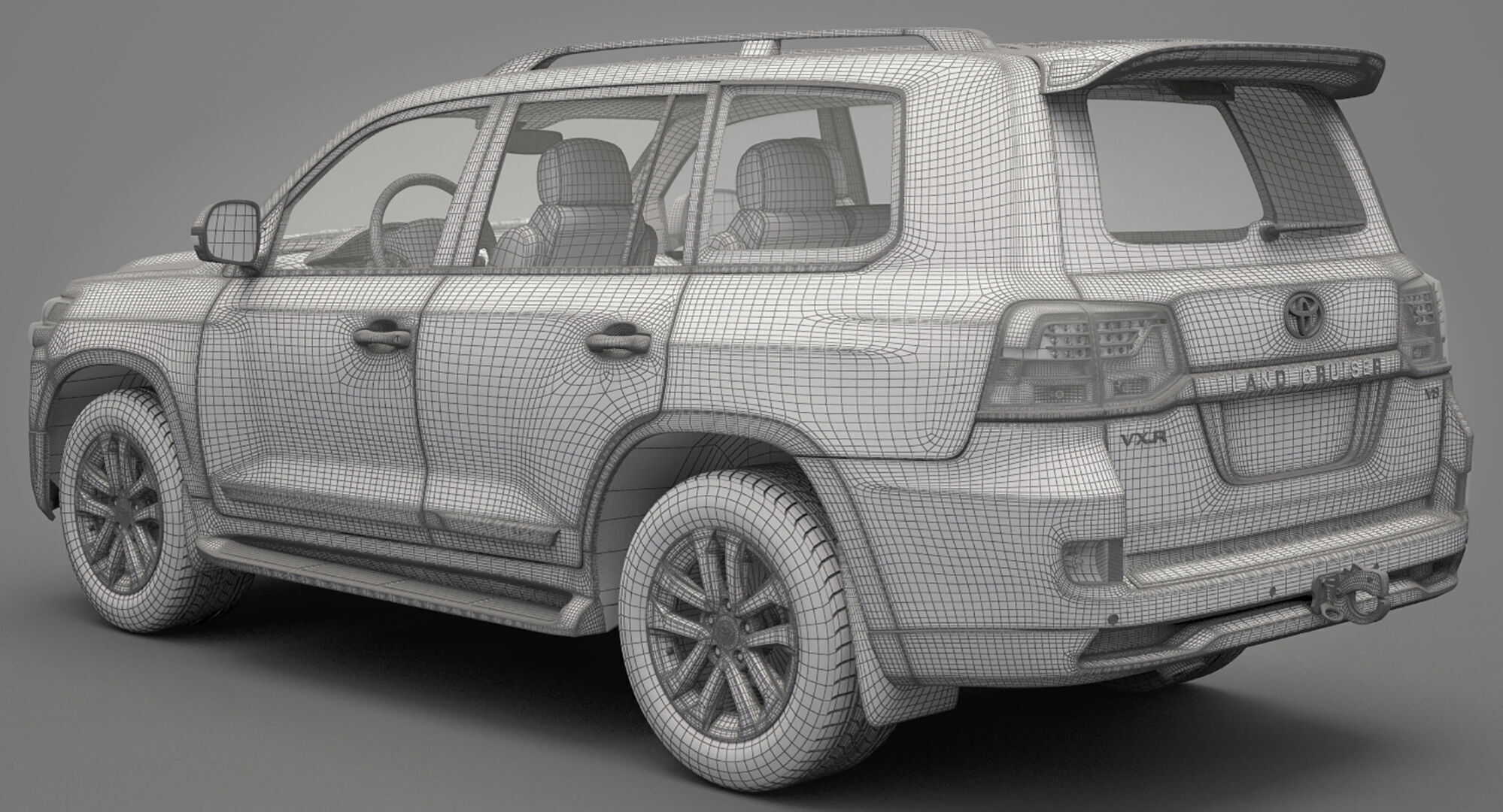Toyota Land Cruiser J200 3D model_21
