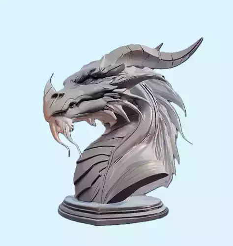 Majestic Dragon Bust