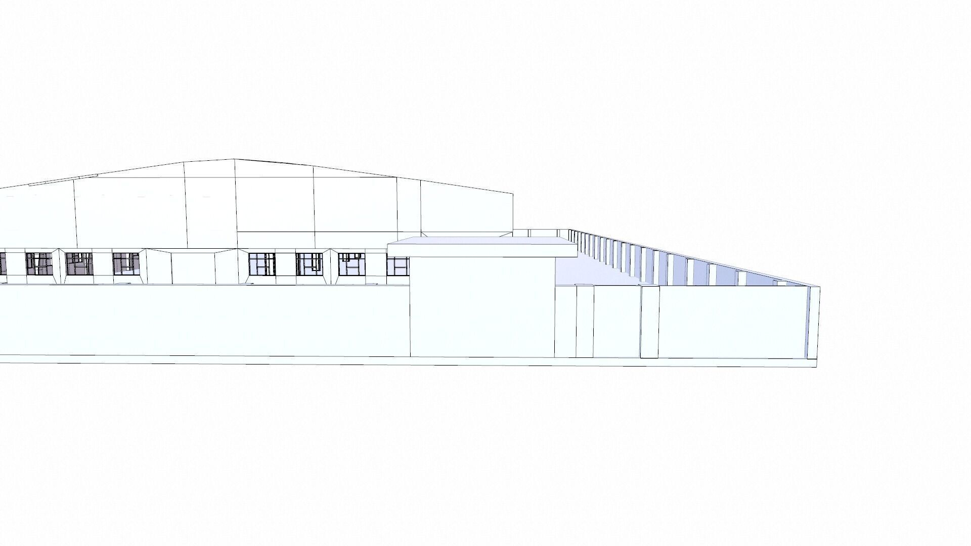 Warehouse Interior And Exterior Low-poly 3D model_10