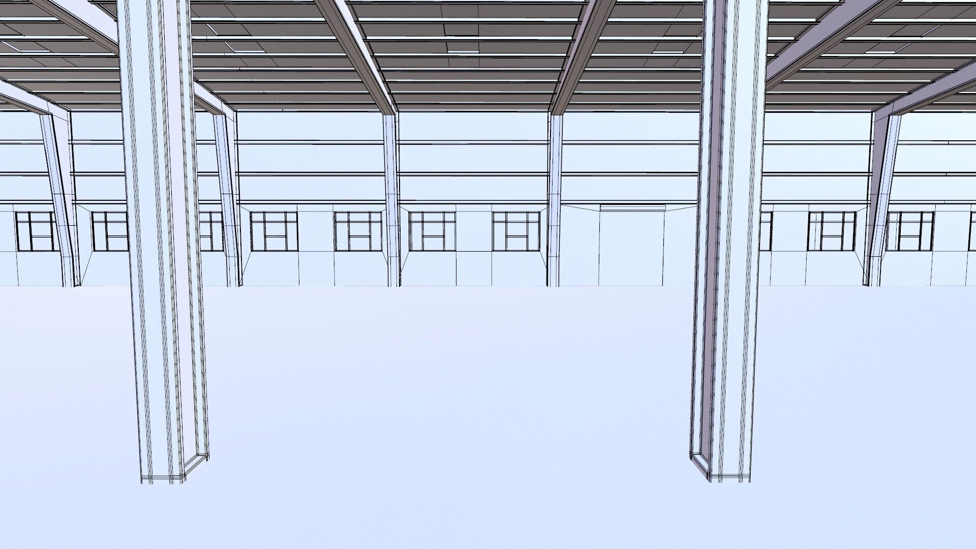 Warehouse Interior And Exterior Low-poly 3D model_13