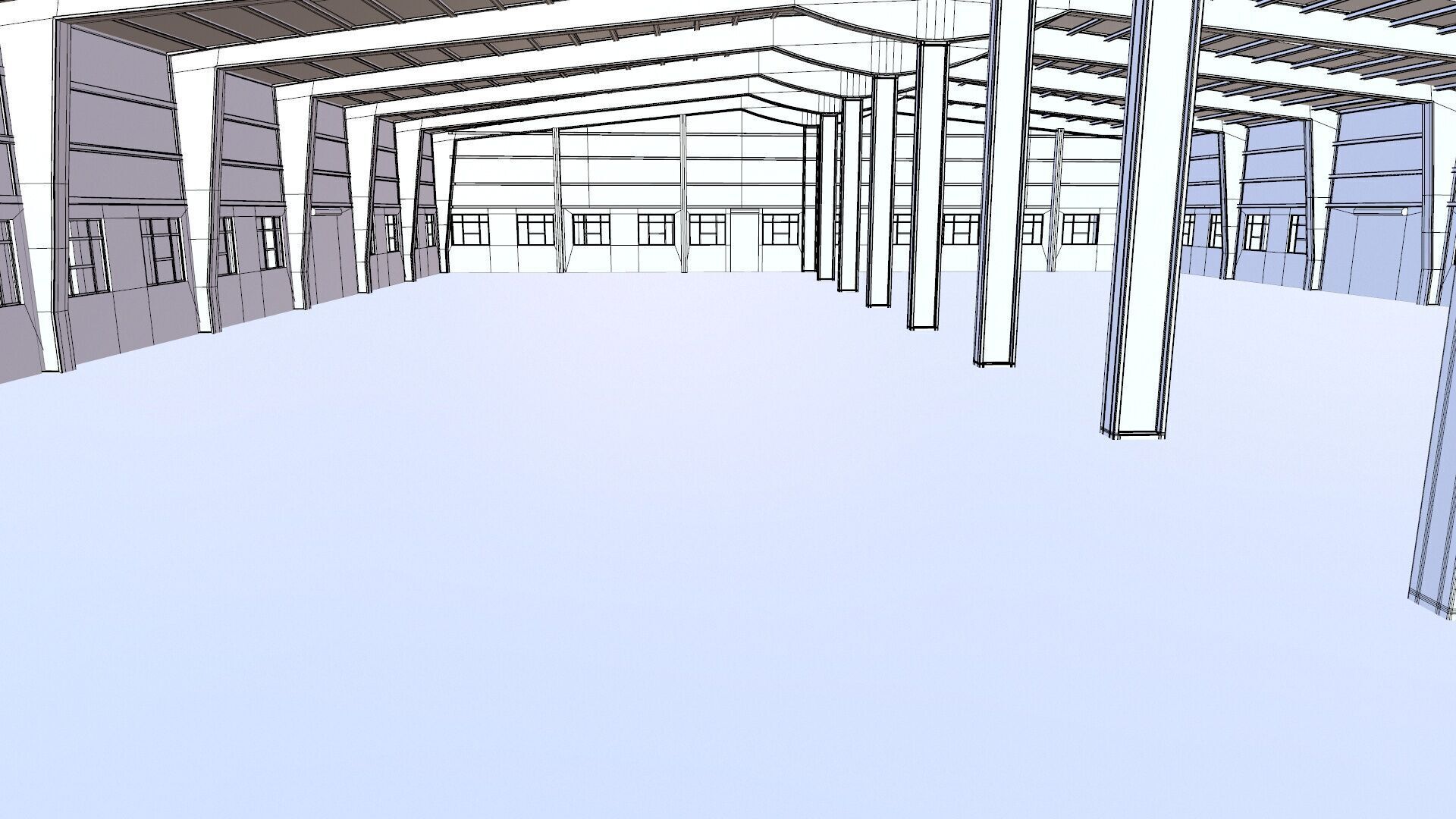 Warehouse Interior And Exterior Low-poly 3D model_12