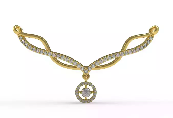 Infinity Shape Diamond Neckless