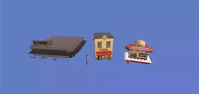 Cafe Fastfood Restaurant Pack 