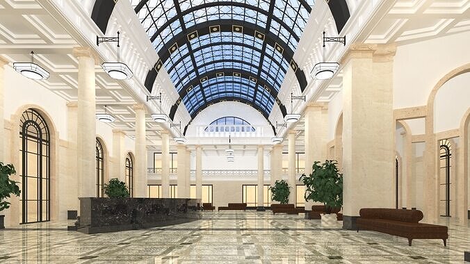 Grand Hall 3D model
