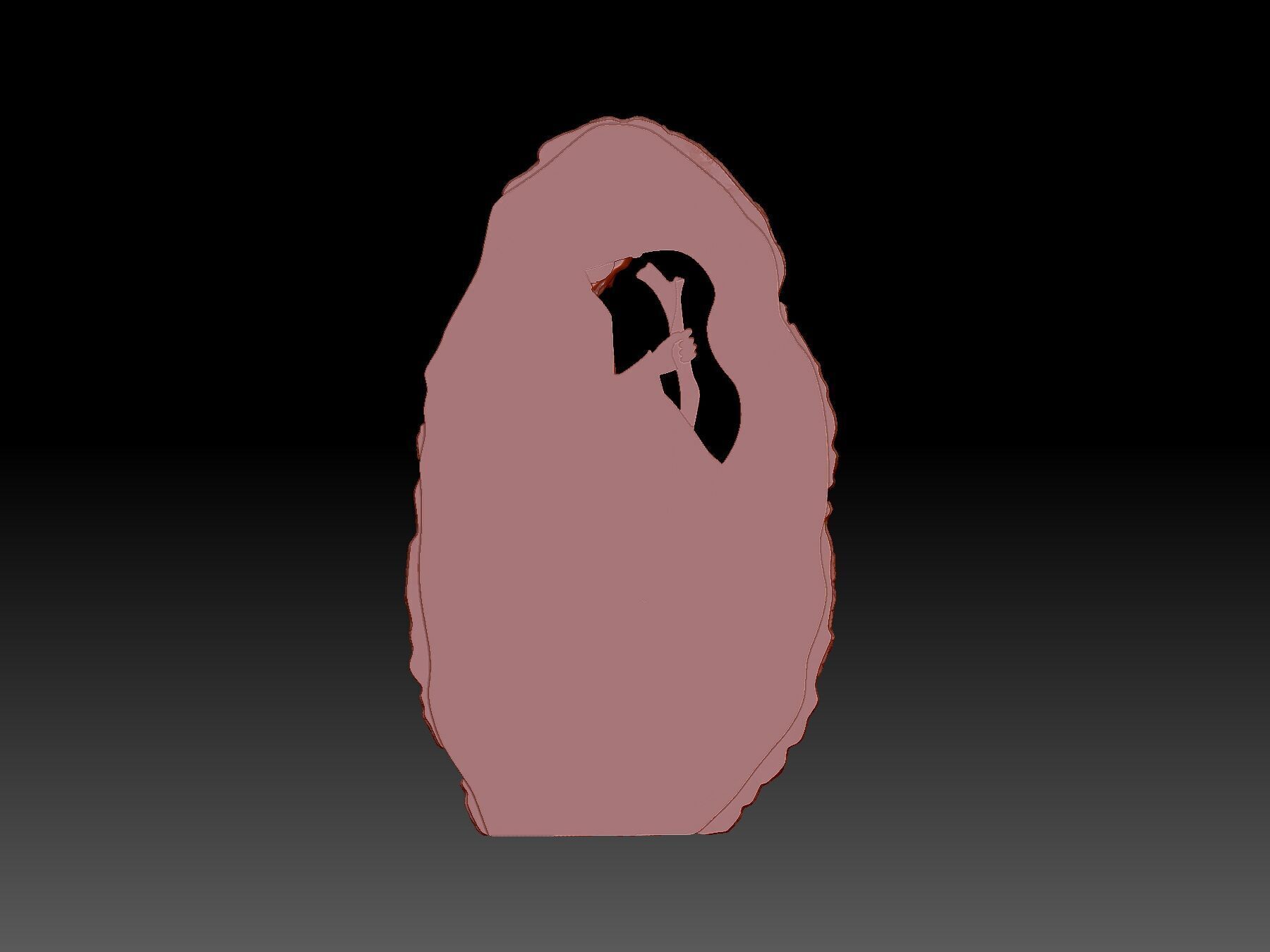 Couple and child 3D print model_2