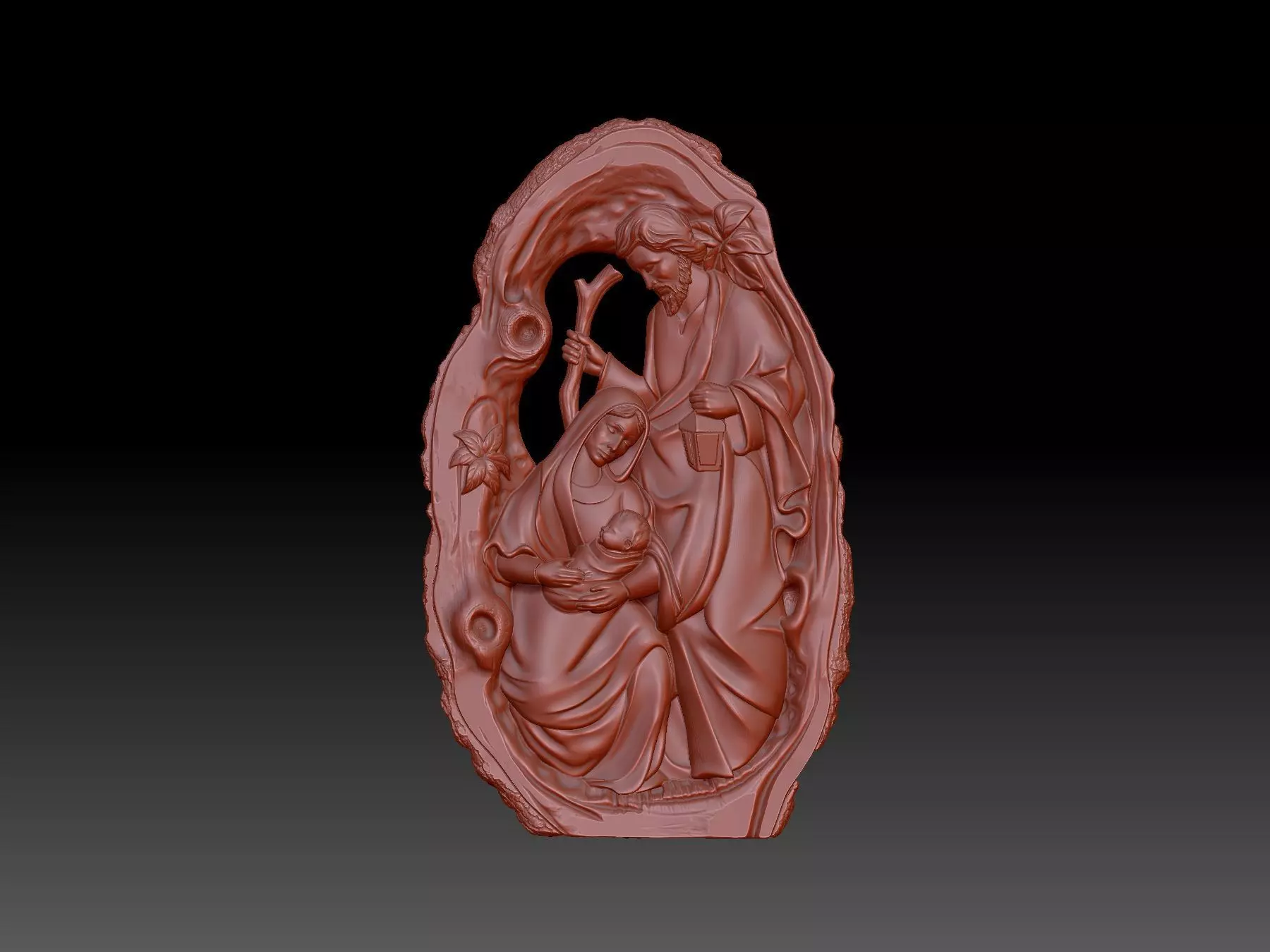 Couple and child 3D print model_0
