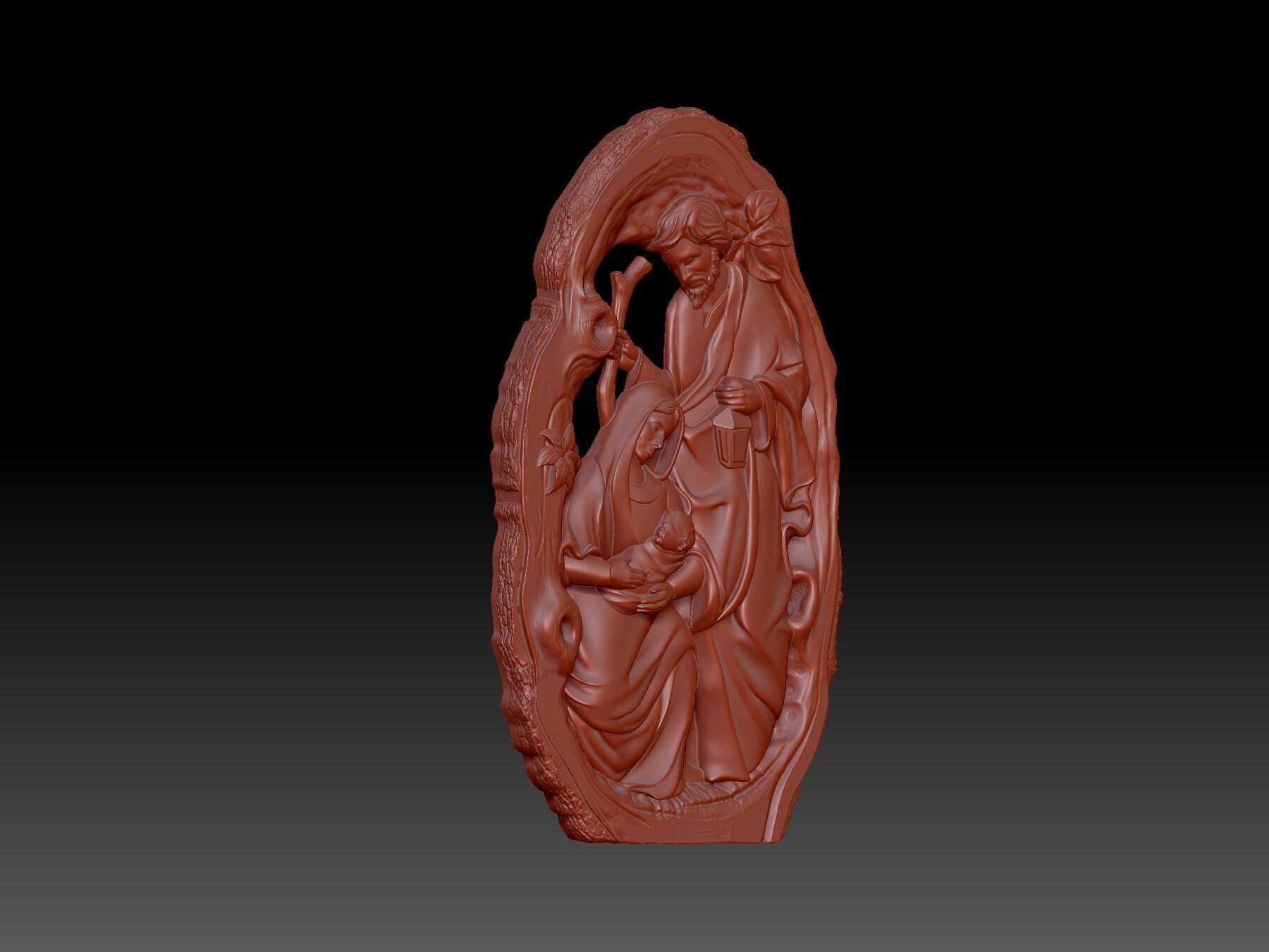 Couple and child 3D print model_6