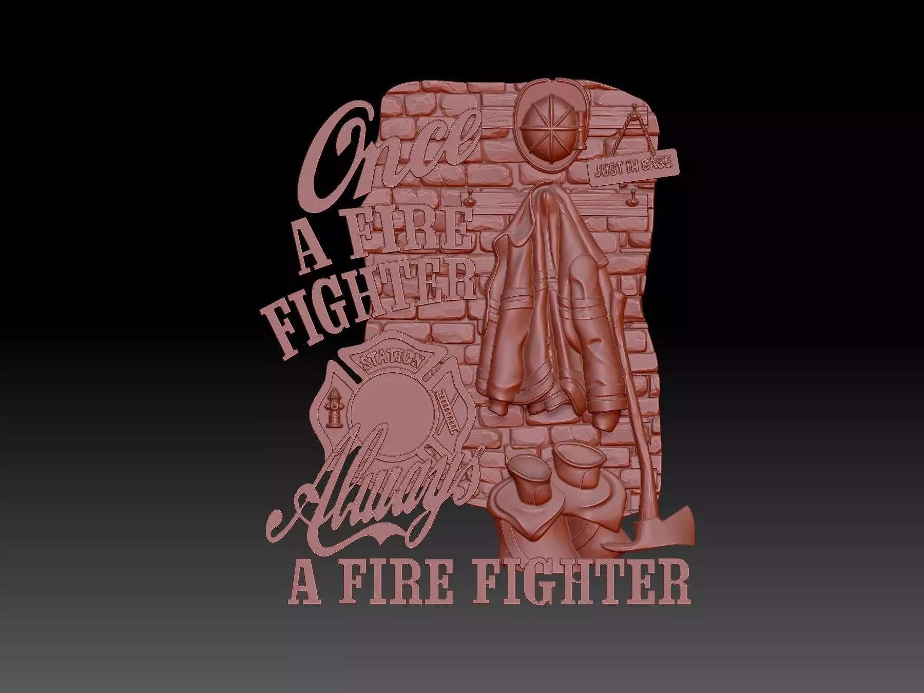 Fire fighters 3D print model