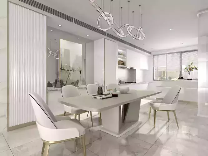 Modern restaurant kitchen