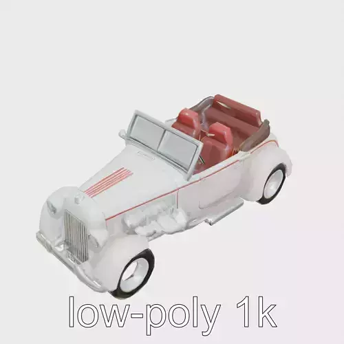 Vintage Convertible Hot Rod Toy Car Model