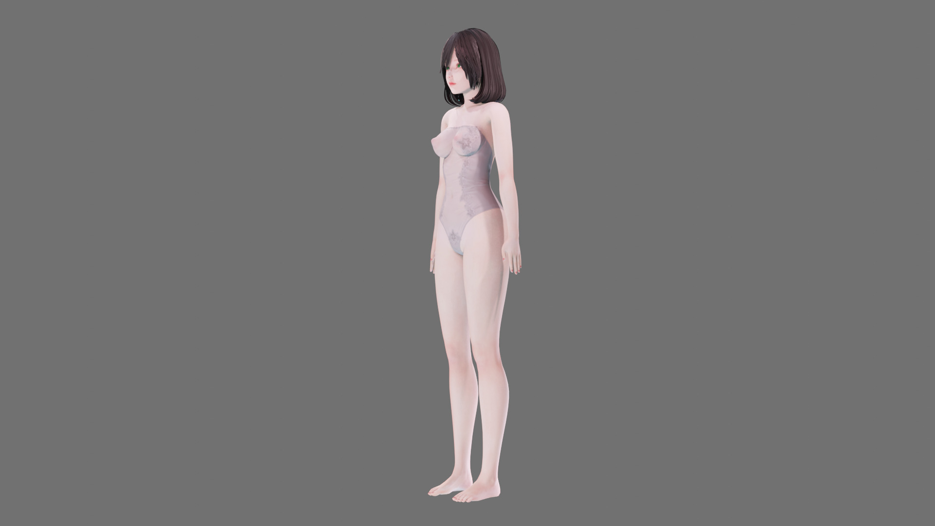 Lingerie clothes 0004 - Rig -Unreal - Unity - Blender - Animated Low-poly 3D model_18