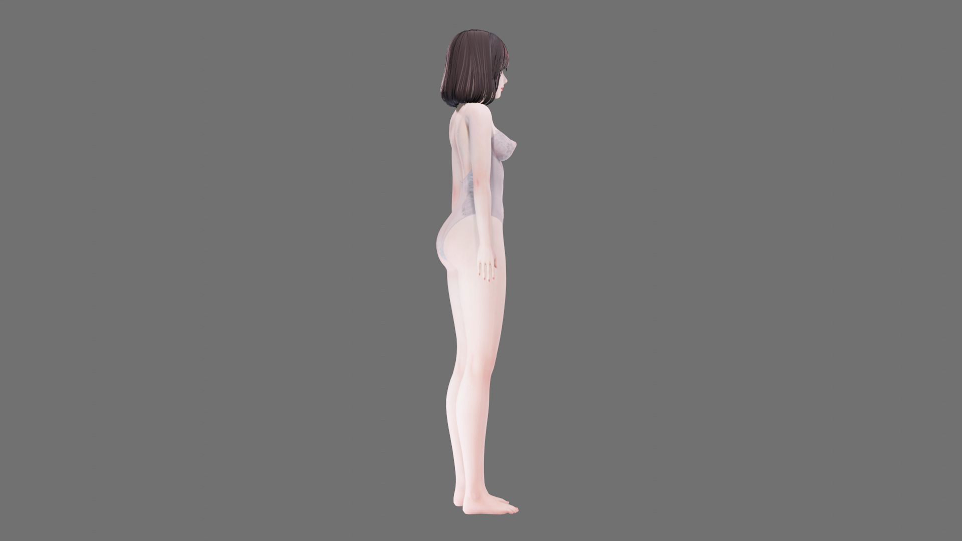 Lingerie clothes 0004 - Rig -Unreal - Unity - Blender - Animated Low-poly 3D model_38