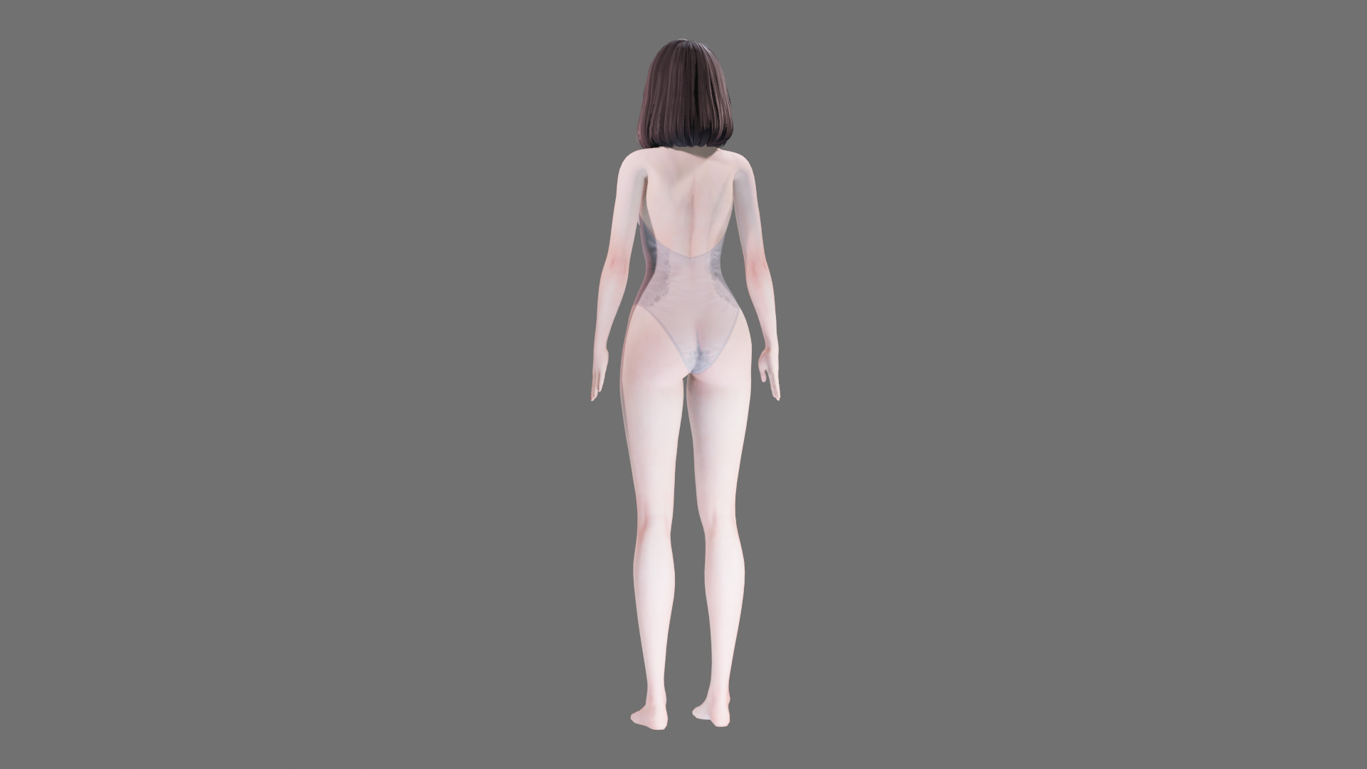 Lingerie clothes 0004 - Rig -Unreal - Unity - Blender - Animated Low-poly 3D model_29