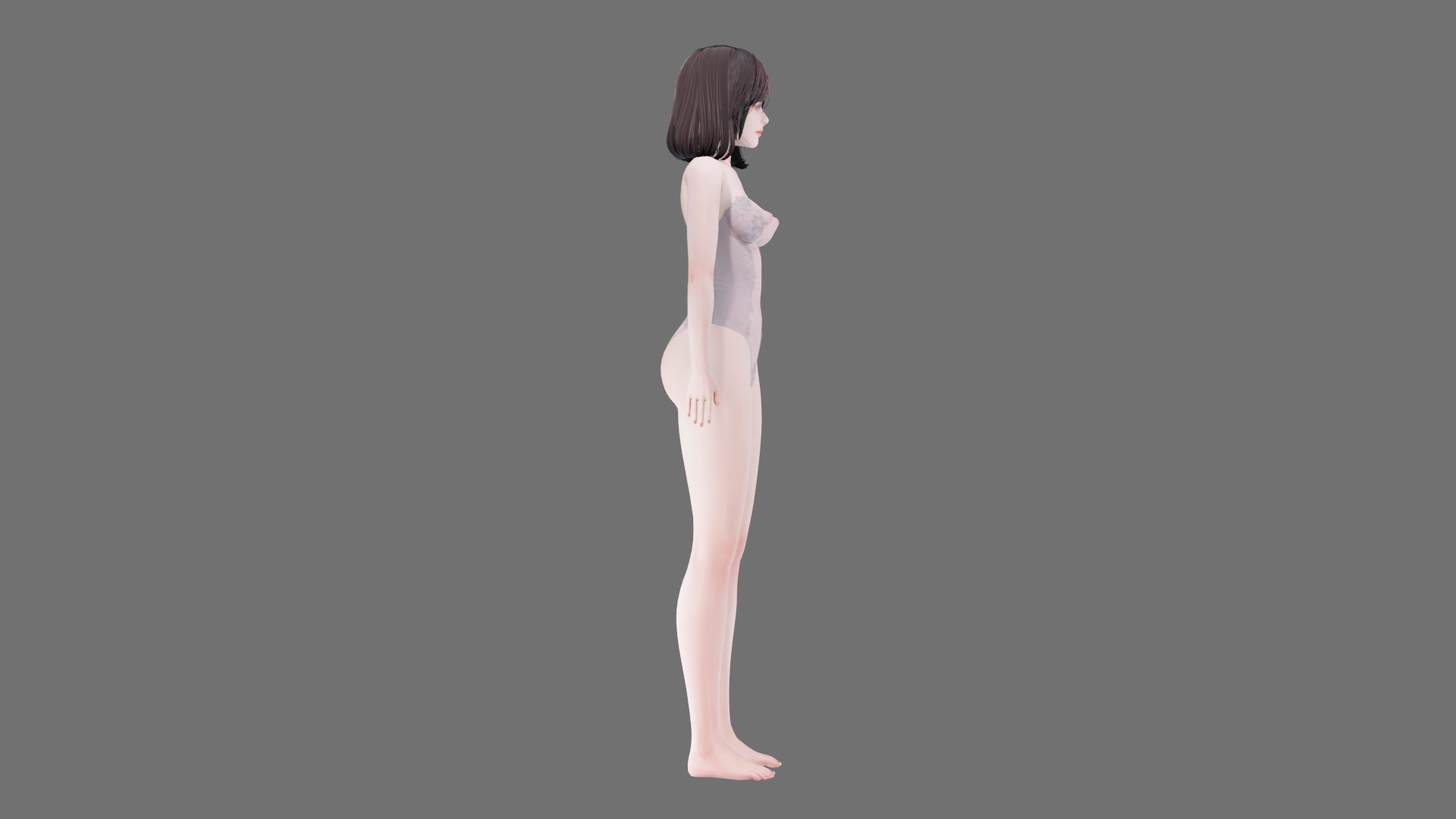 Lingerie clothes 0004 - Rig -Unreal - Unity - Blender - Animated Low-poly 3D model_40