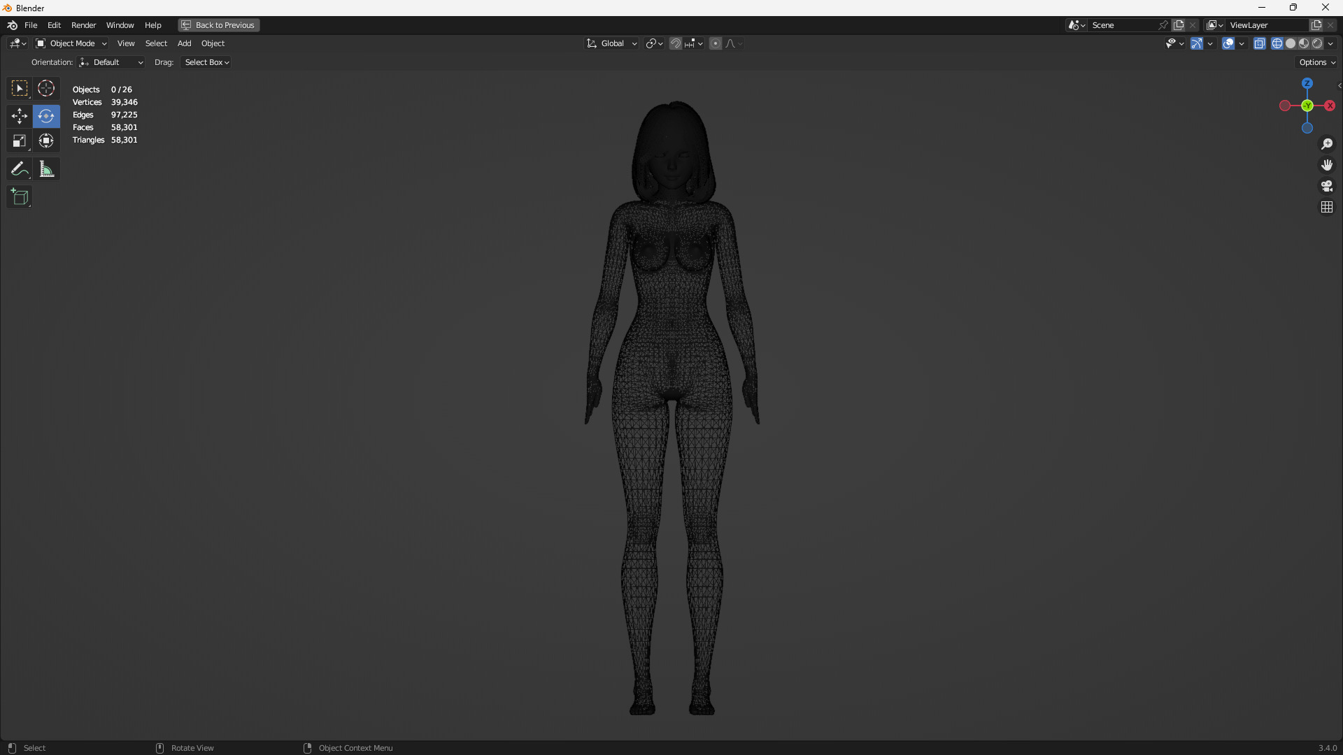 Lingerie clothes 0004 - Rig -Unreal - Unity - Blender - Animated Low-poly 3D model_12