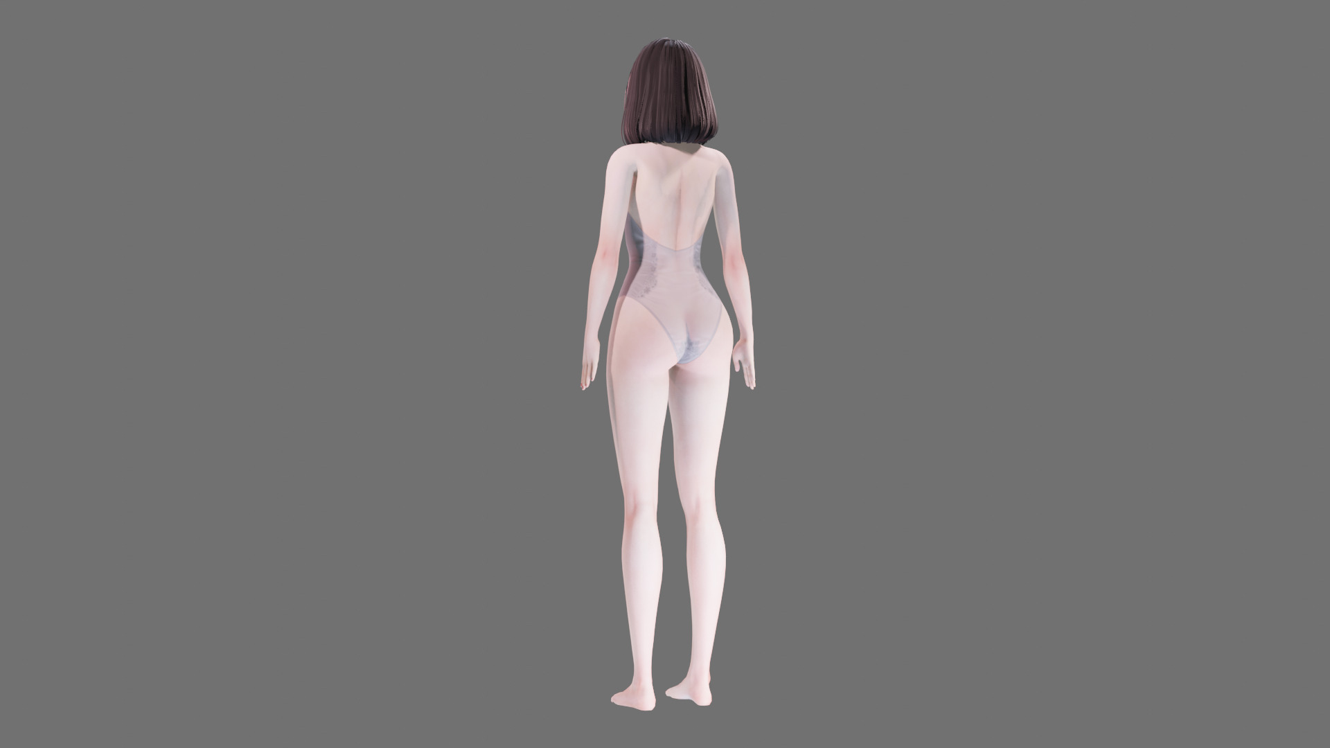 Lingerie clothes 0004 - Rig -Unreal - Unity - Blender - Animated Low-poly 3D model_28