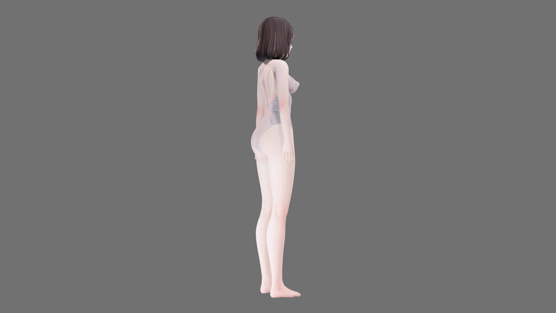 Lingerie clothes 0004 - Rig -Unreal - Unity - Blender - Animated Low-poly 3D model_37
