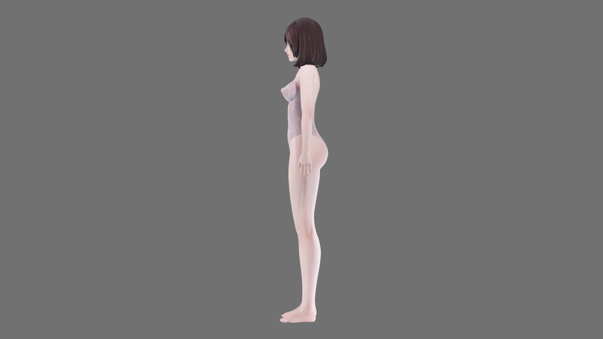 Lingerie clothes 0004 - Rig -Unreal - Unity - Blender - Animated Low-poly 3D model_22
