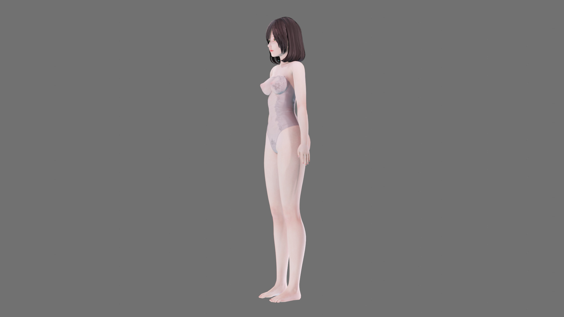 Lingerie clothes 0004 - Rig -Unreal - Unity - Blender - Animated Low-poly 3D model_19