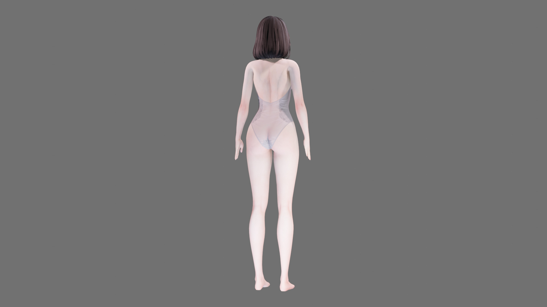 Lingerie clothes 0004 - Rig -Unreal - Unity - Blender - Animated Low-poly 3D model_32