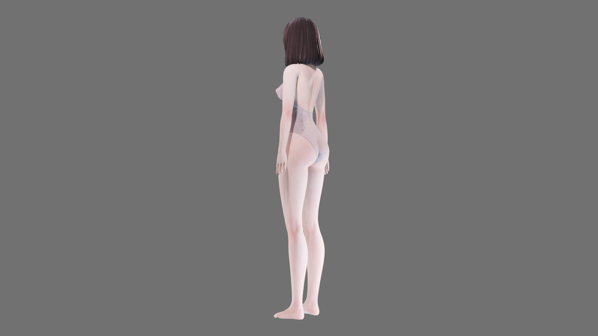 Lingerie clothes 0004 - Rig -Unreal - Unity - Blender - Animated Low-poly 3D model_25