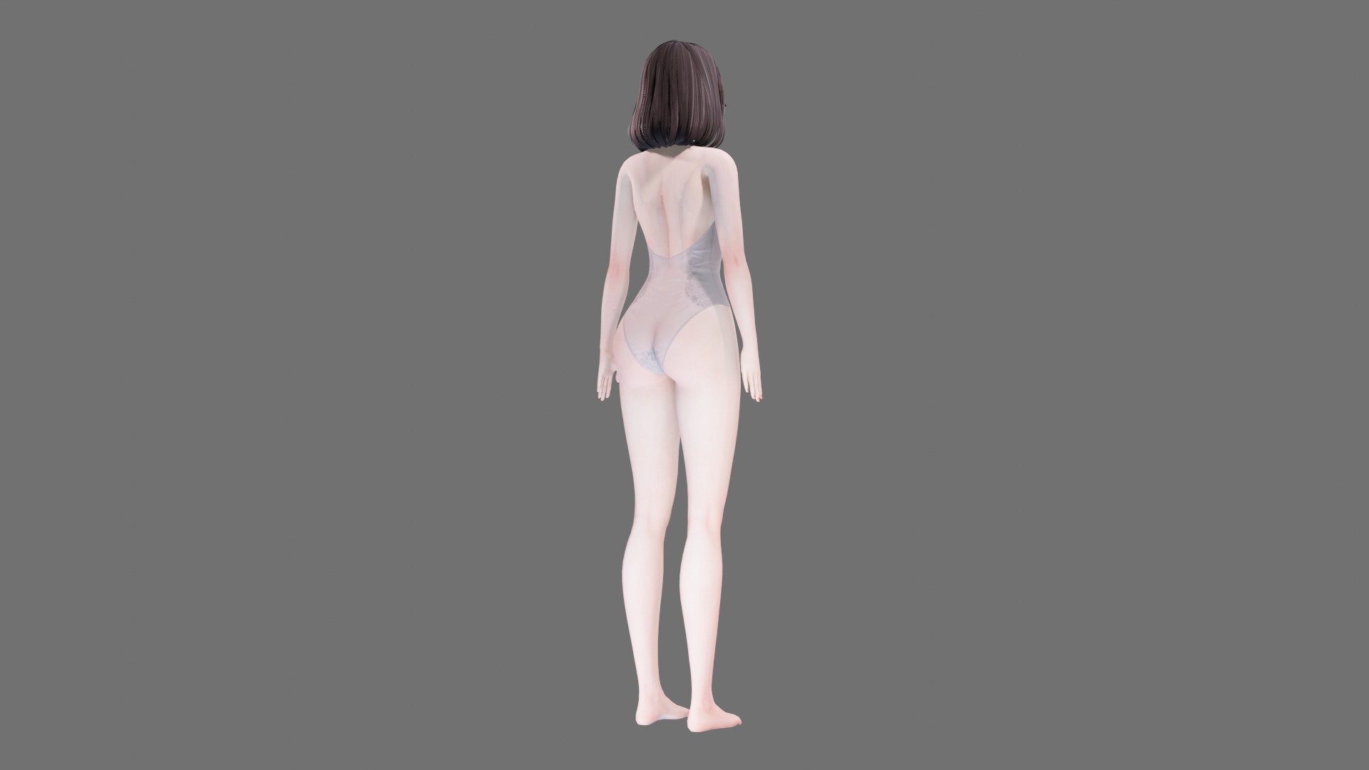 Lingerie clothes 0004 - Rig -Unreal - Unity - Blender - Animated Low-poly 3D model_34