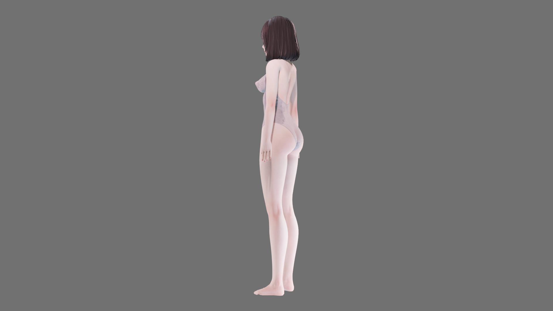 Lingerie clothes 0004 - Rig -Unreal - Unity - Blender - Animated Low-poly 3D model_24