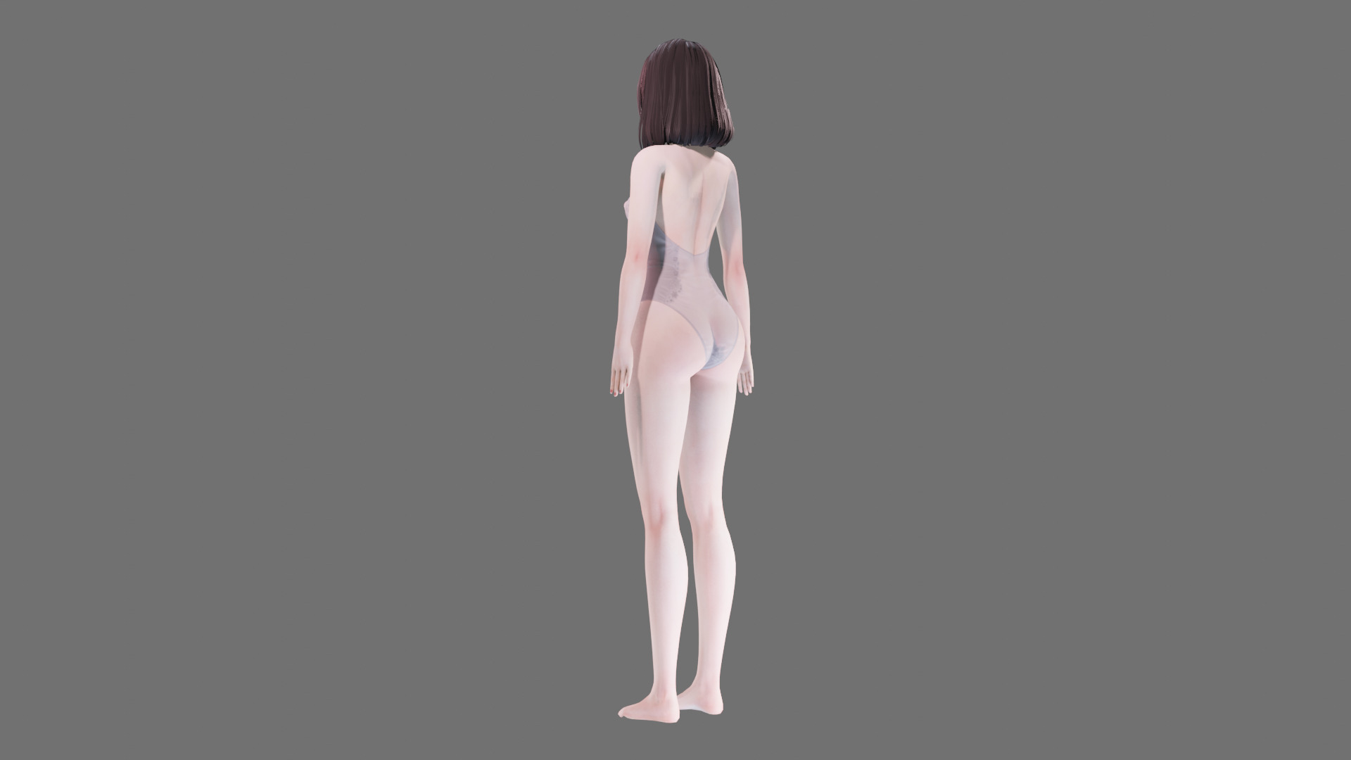 Lingerie clothes 0004 - Rig -Unreal - Unity - Blender - Animated Low-poly 3D model_26