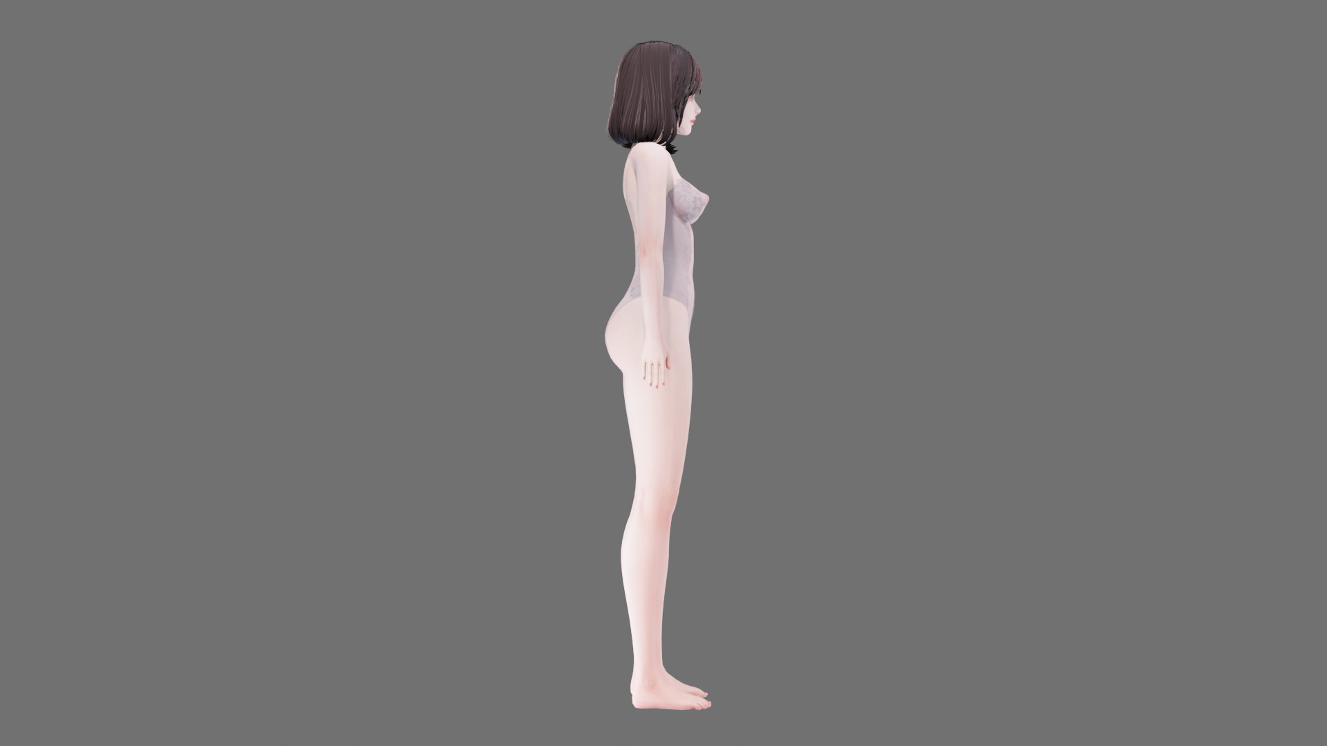 Lingerie clothes 0004 - Rig -Unreal - Unity - Blender - Animated Low-poly 3D model_39