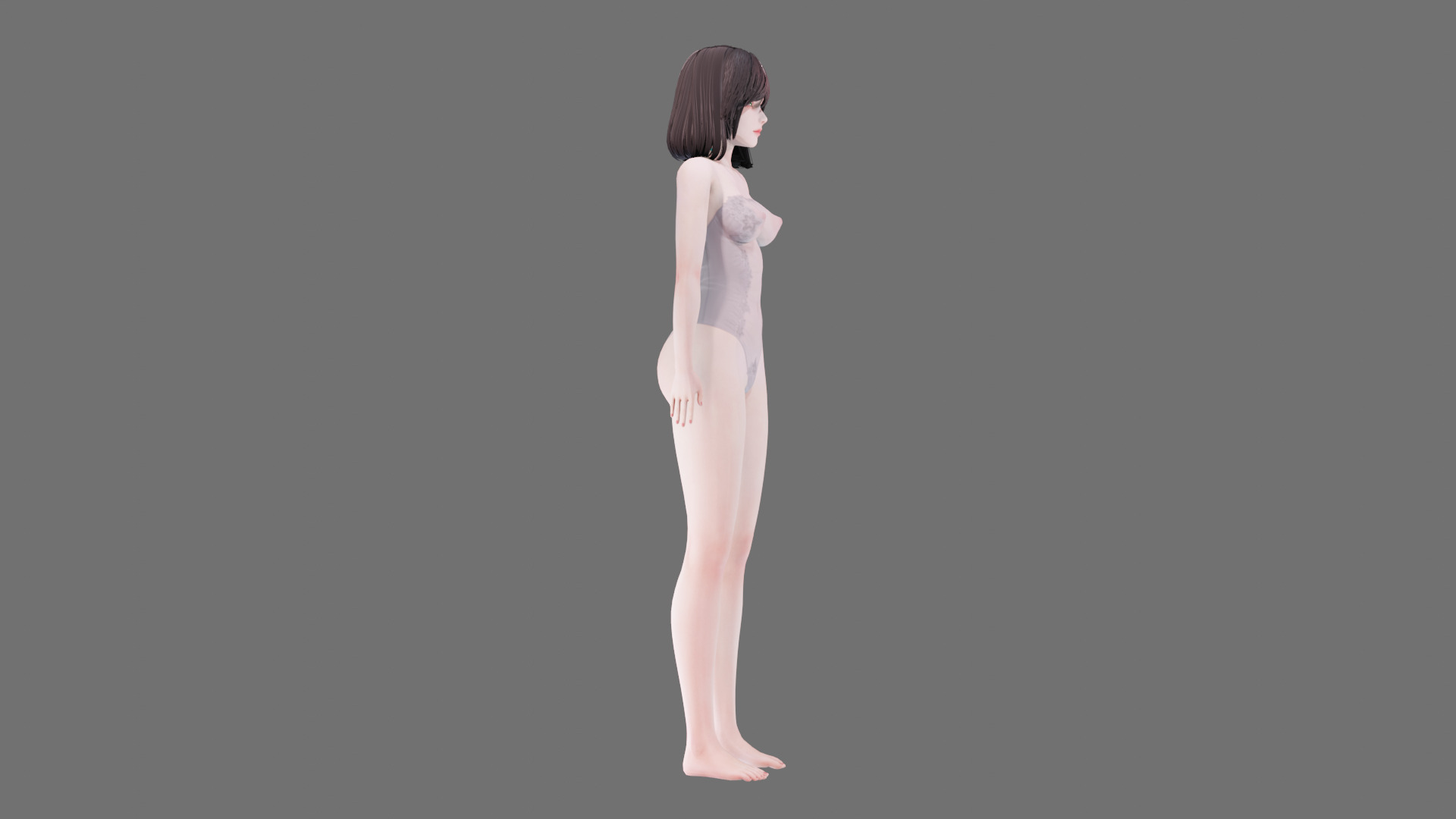 Lingerie clothes 0004 - Rig -Unreal - Unity - Blender - Animated Low-poly 3D model_41