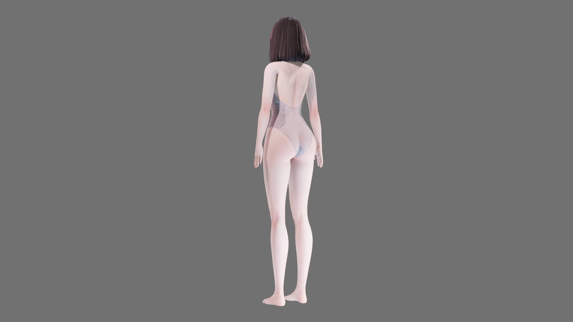 Lingerie clothes 0004 - Rig -Unreal - Unity - Blender - Animated Low-poly 3D model_27