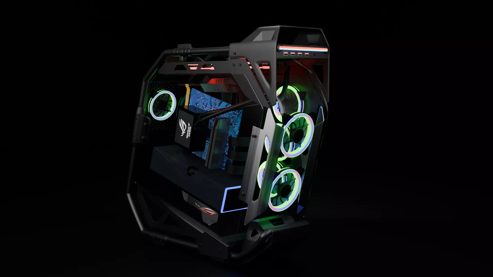 cougar gaming pc 3D model_0