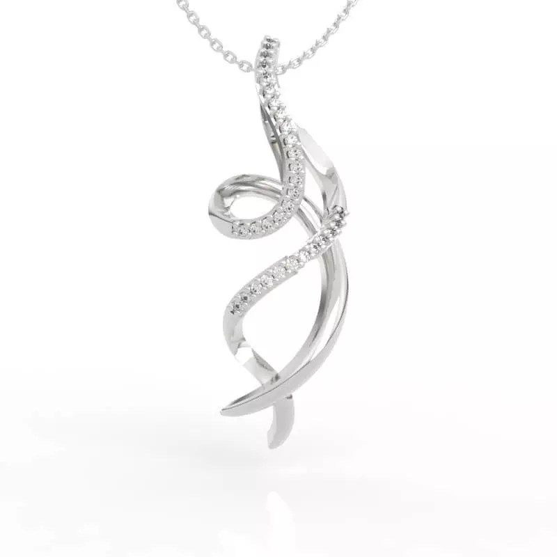 Abstract Diamond Pendant 3D print model