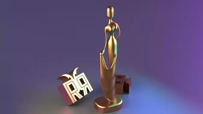 Modern Abstract Female Statue Decor