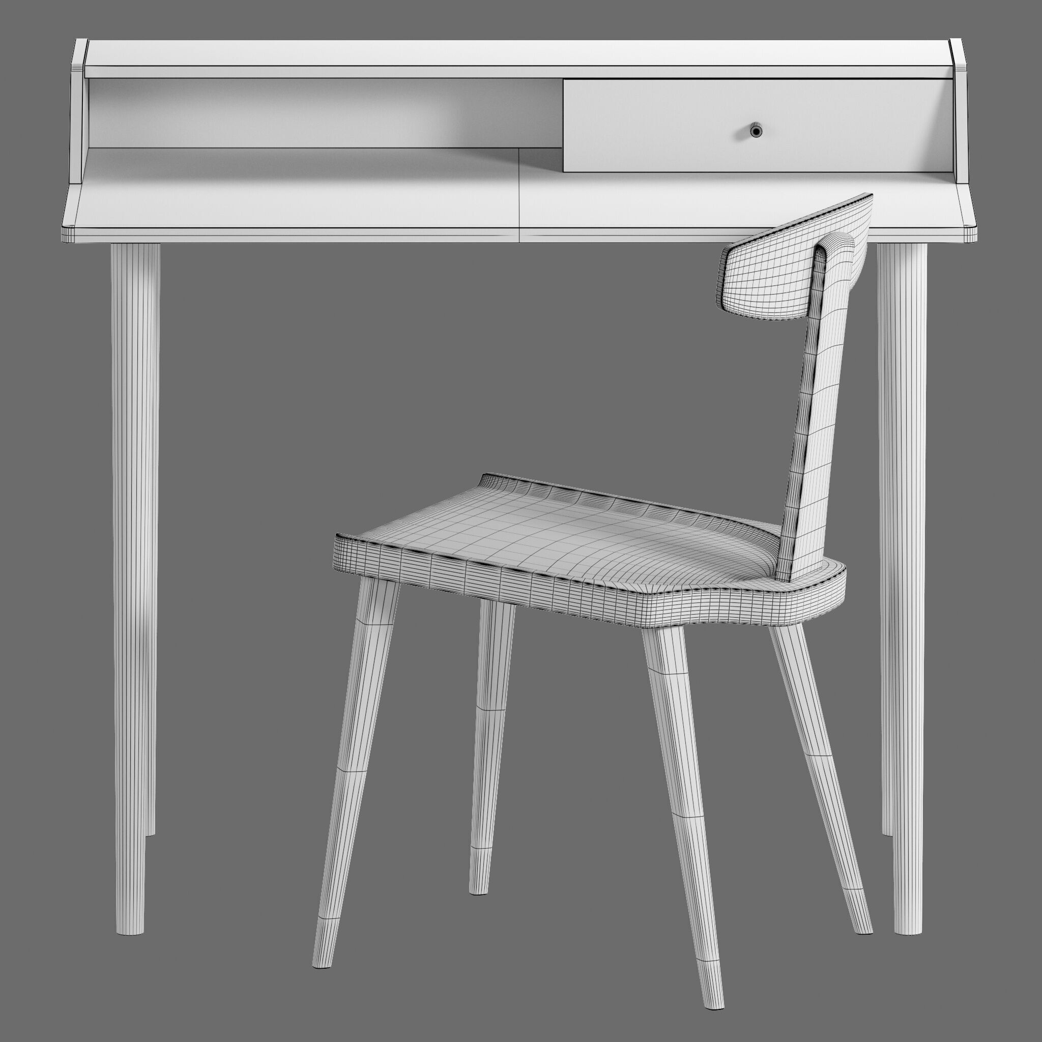 Desk Clayroy 3D model_3