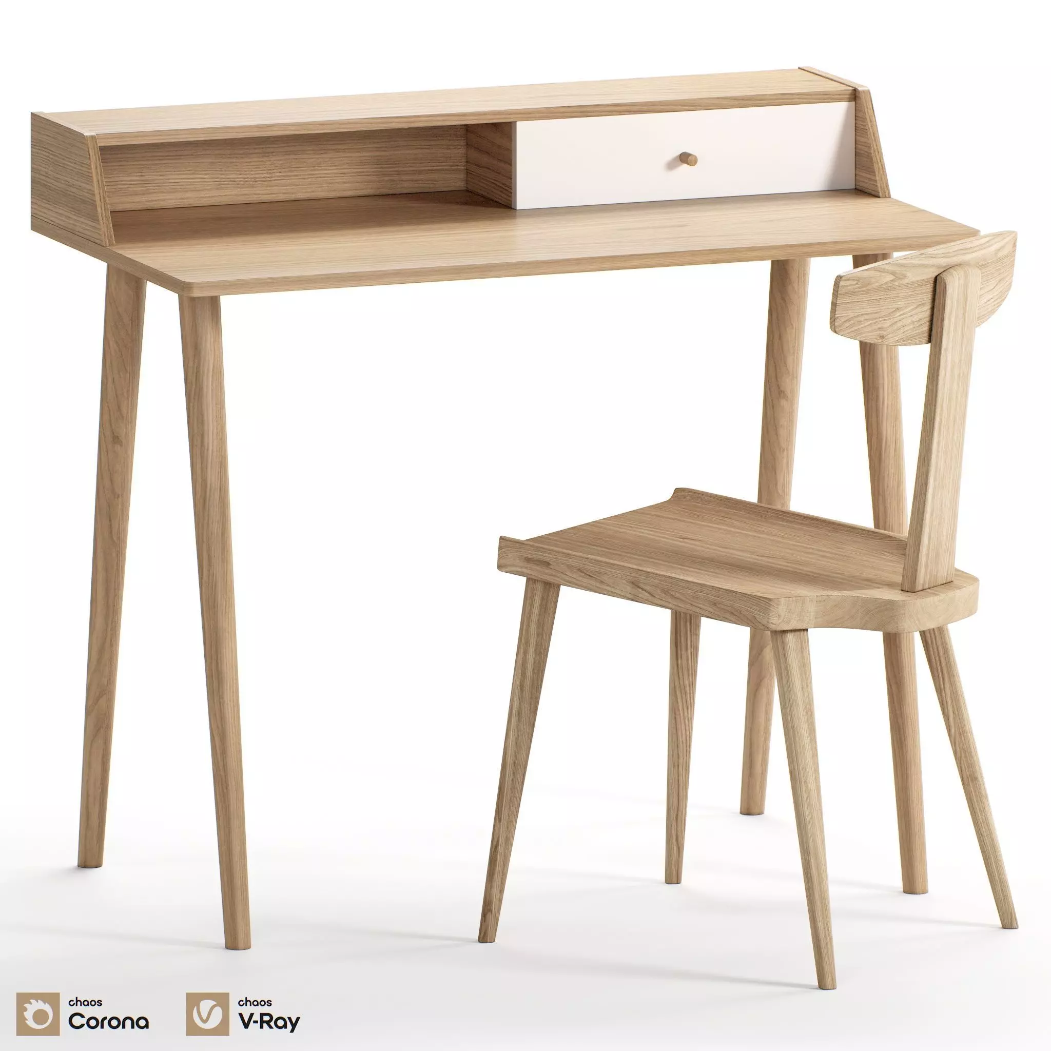 Desk Clayroy 3D model_0