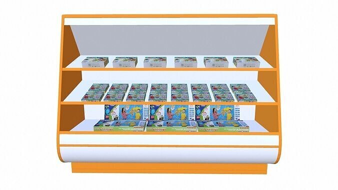 Toys Showcase Rack Low-poly 3D model
