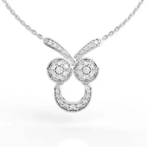Diamond Smiley Necklace