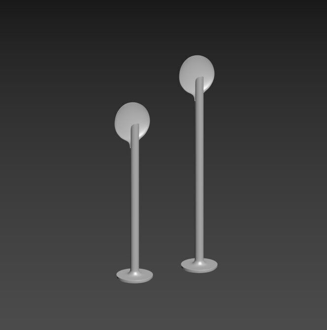 Lampes Elysee Low-poly 3D model_6