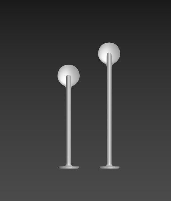 Lampes Elysee Low-poly 3D model_7