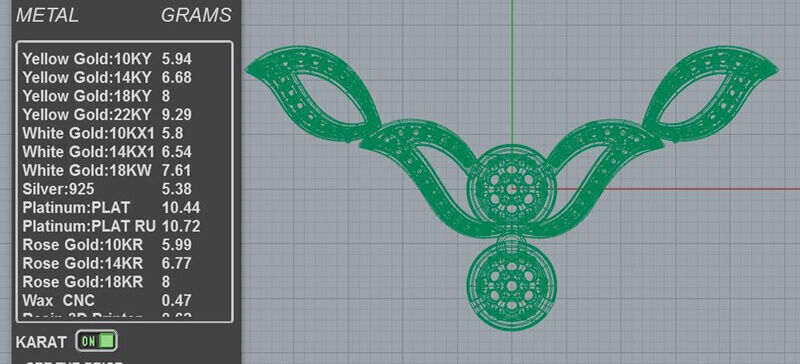 Wing Diamond Pendant 3D print model_3