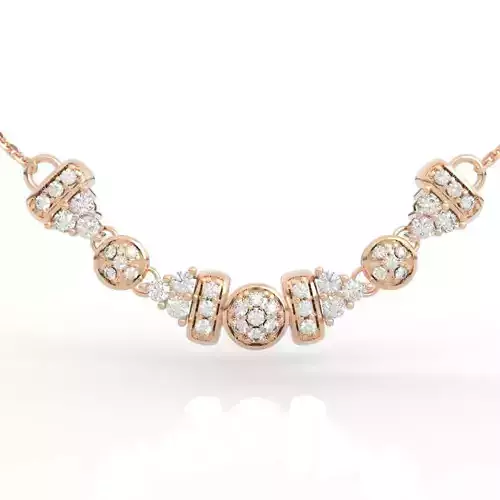 Effortless Luxury with Modern Diamond Circle Necklace
