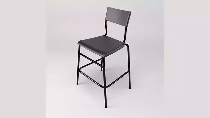 Black High Bar Stool