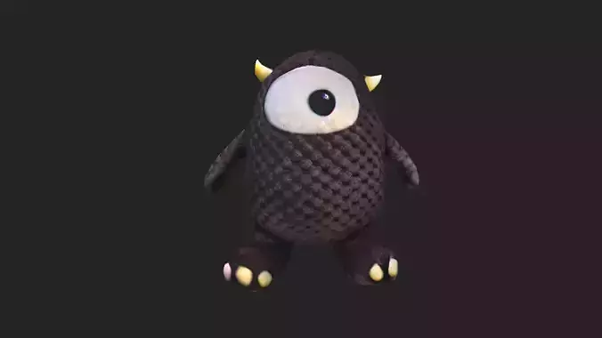 Plush toys 3D Model 008 Low-poly 3D model
