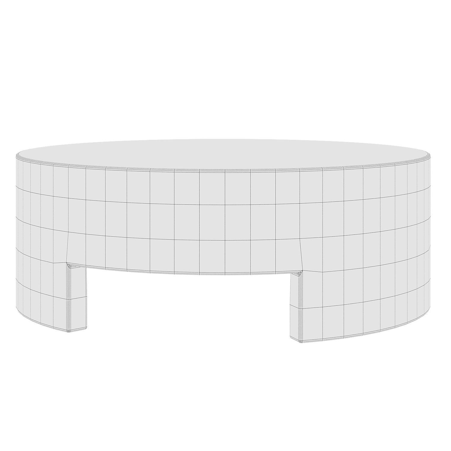 Madison Coffee Table by West Elm 3D model_2