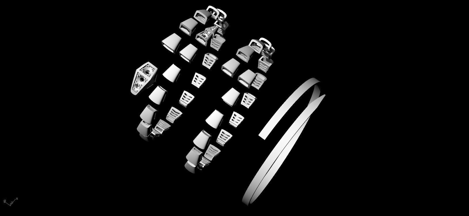 Serpenti Bvlgari Snake Bracelet 3D print model_2